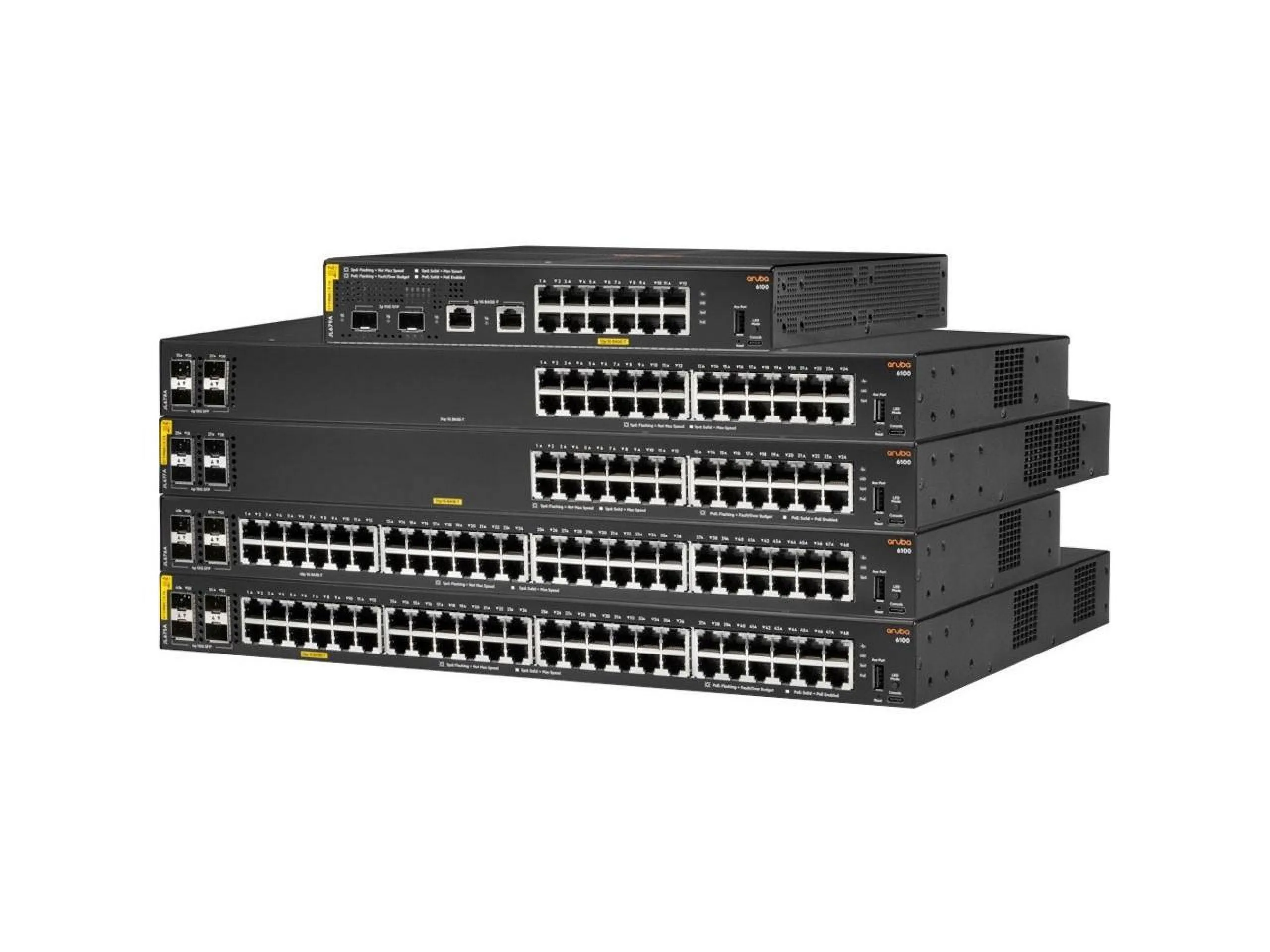 ARUBA 6100 12G CL4 Switch - 2 SFP+ Ports, 139W Power