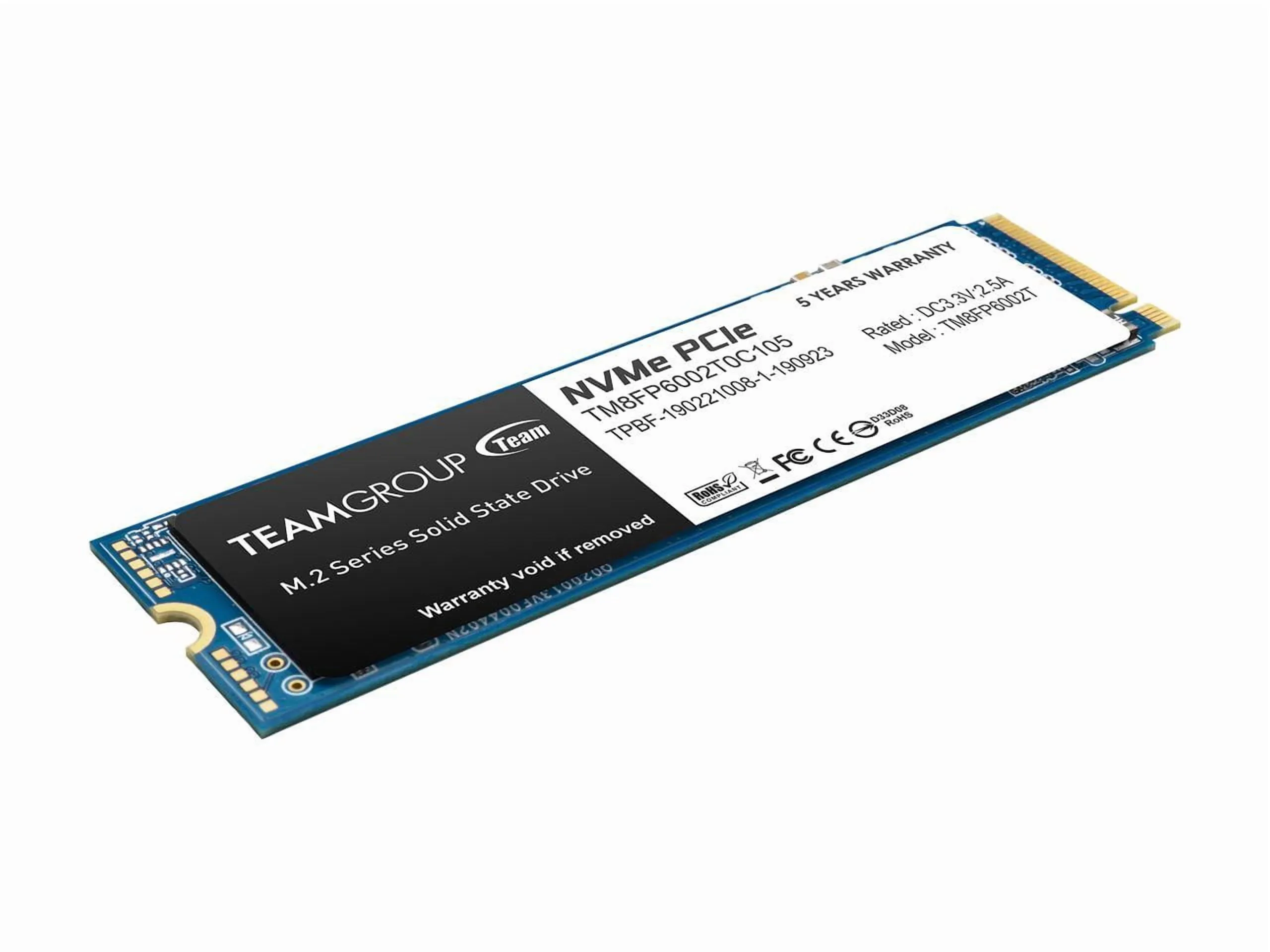 TEAMGROUP MP33 M.2 2280 2TB PCIE 3.0 X4 WITH NVME 1.3 3D NAND INTERNAL SOLID ST