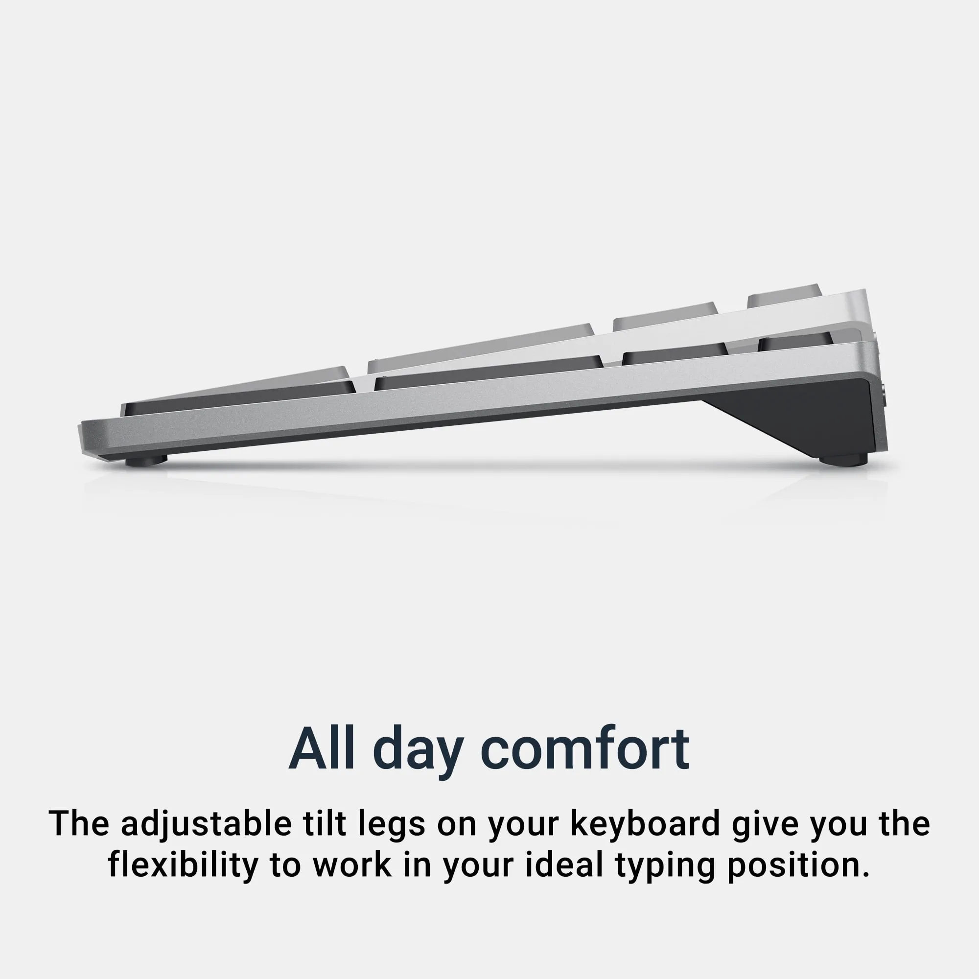 ell Premier Multi-Device Wireless Keyboard and Mouse (Gray), Keyboard 2 AAA Type, Mouse 1 AA Type, 2.4 GHz, Bluetooth 5.0, USB wireless receiver, Optical Movement Detection Technology, 3-year warranty